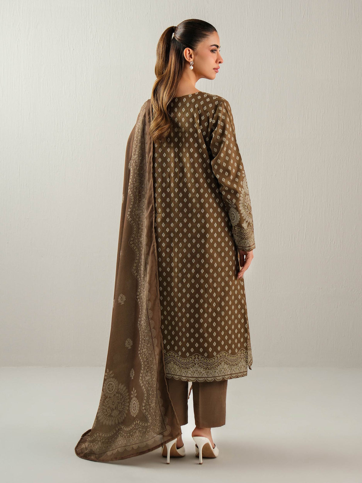 3 Piece Khaddar Suit-Printed (Unstitched)