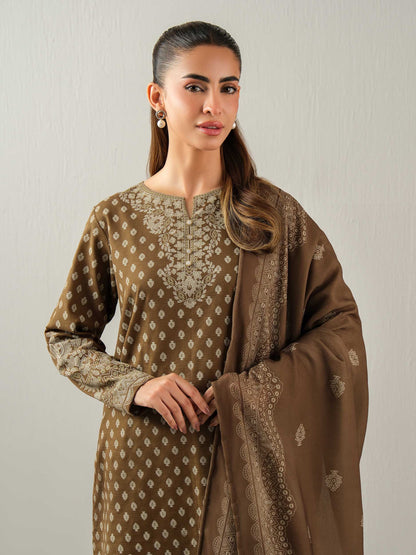 3 Piece Khaddar Suit-Printed (Unstitched)
