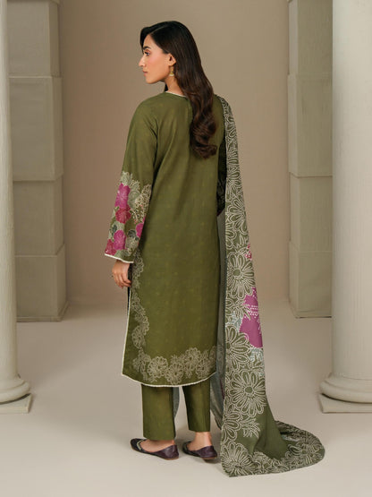 3 Piece Khaddar Paste Suit (Unstitched)
