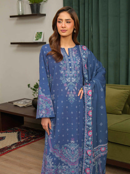 3 Piece Khaddar Suit-Printed (Unstitched)