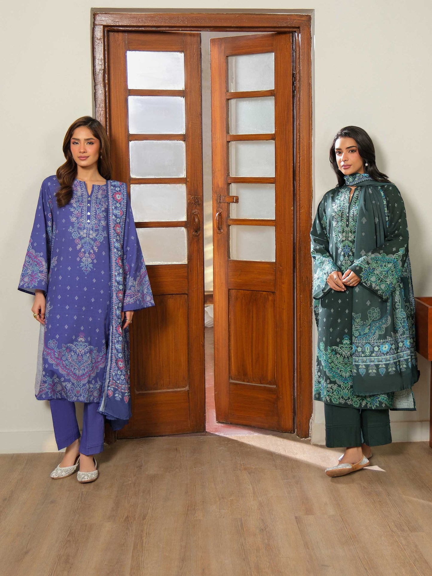 3 Piece Khaddar Suit-Printed (Unstitched)