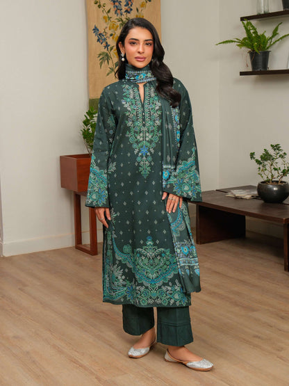 3 Piece Khaddar Suit-Printed (Unstitched)