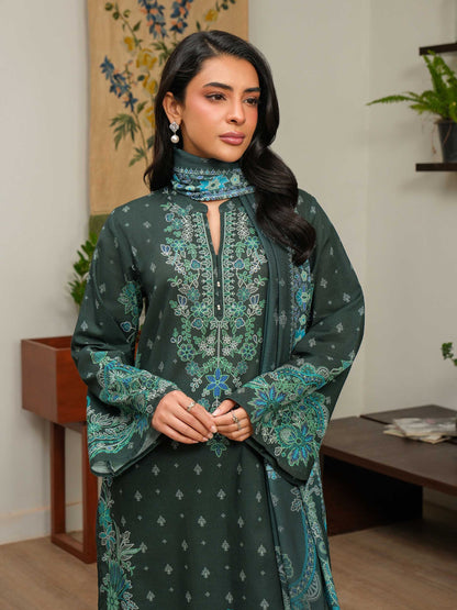 3 Piece Khaddar Suit-Printed (Unstitched)
