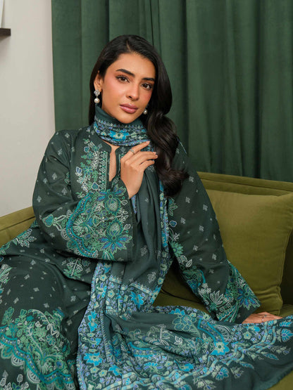 3 Piece Khaddar Suit-Printed (Unstitched)