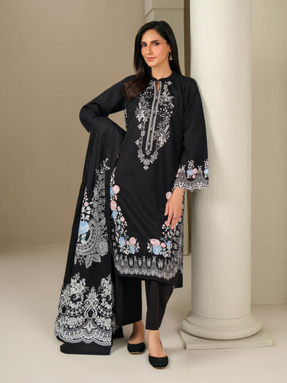 3 Piece Khaddar Suit-Printed (Unstitched)