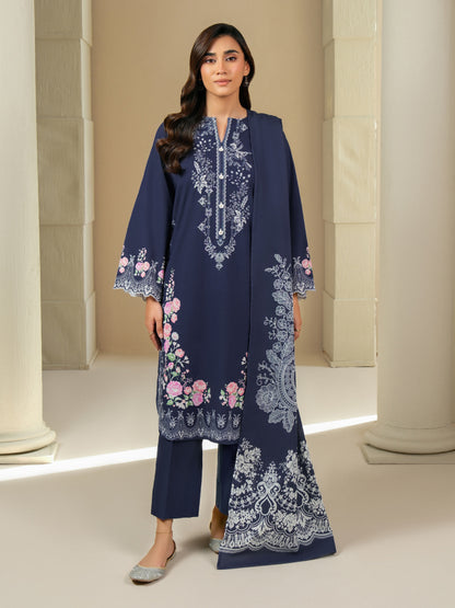 3 Piece Khaddar Suit-Printed (Unstitched)