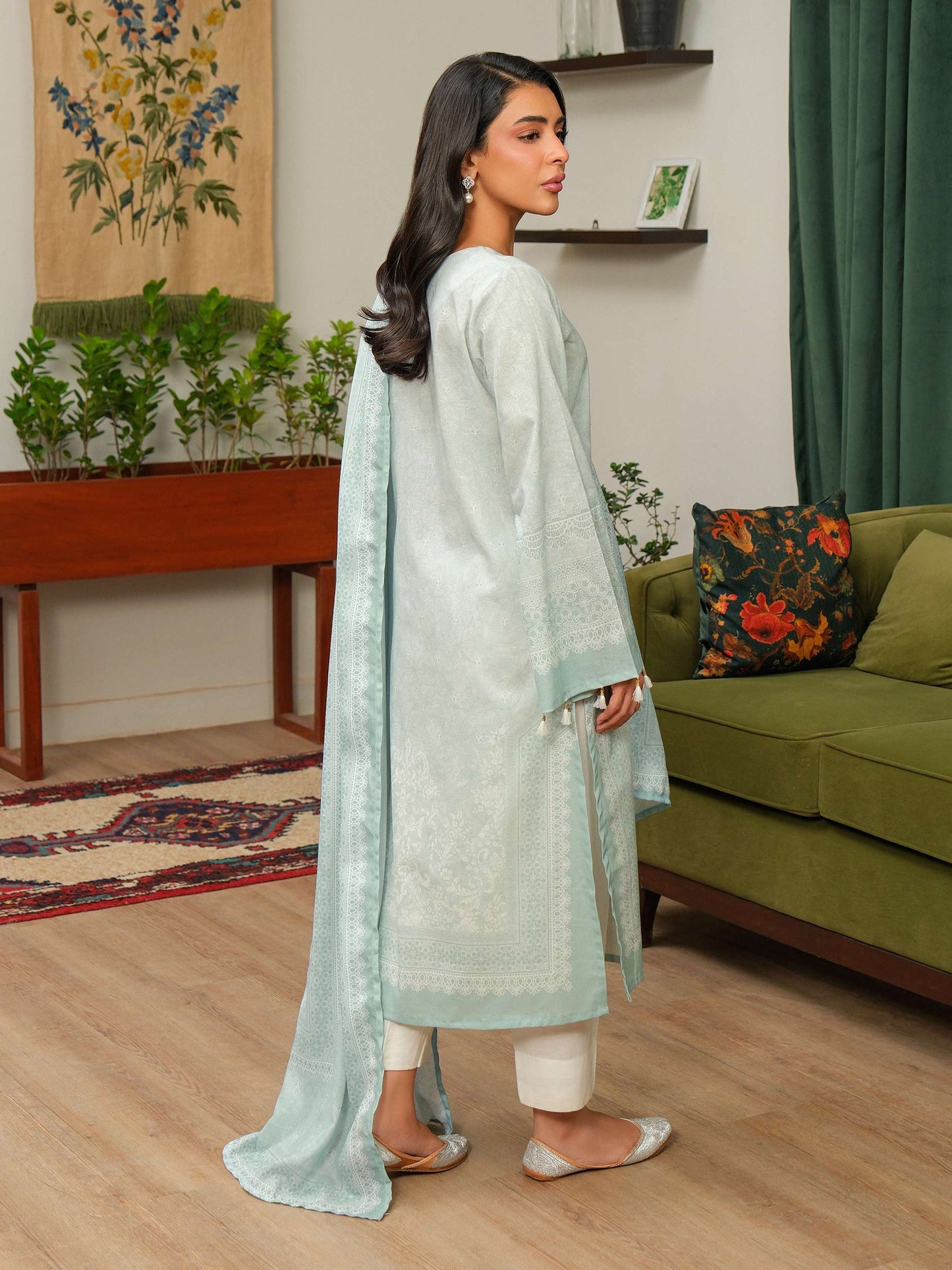 2 Piece Khaddar Suit-Printed (Unstitched)