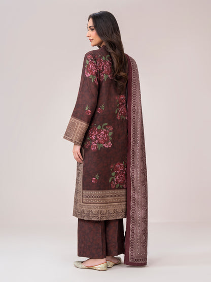 3 Piece Khaddar Suit-Printed (Unstitched)