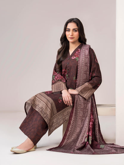 3 Piece Khaddar Suit-Printed (Unstitched)