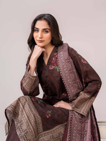 3 Piece Khaddar Suit-Printed (Unstitched)