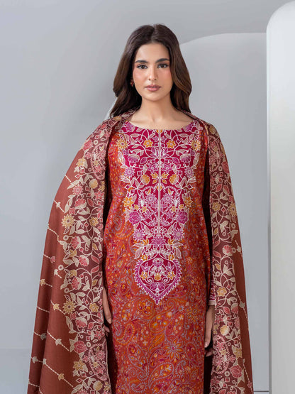 3 Piece Khaddar Suit (Unstitched)