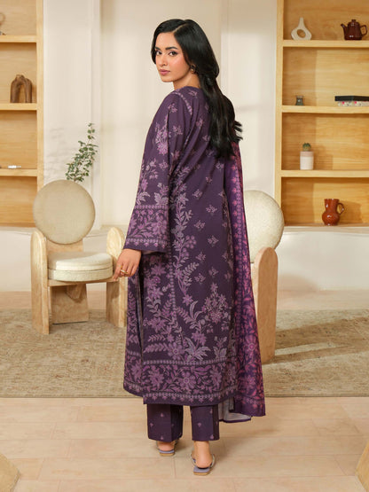 3 Piece Khaddar Suit-Paste Print (Unstitched)