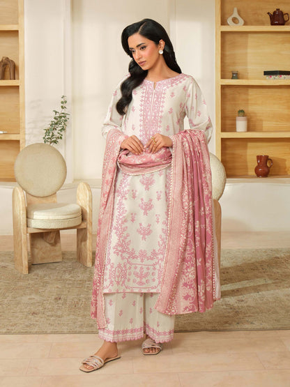 3 Piece Khaddar Suit-Printed (Unstitched)