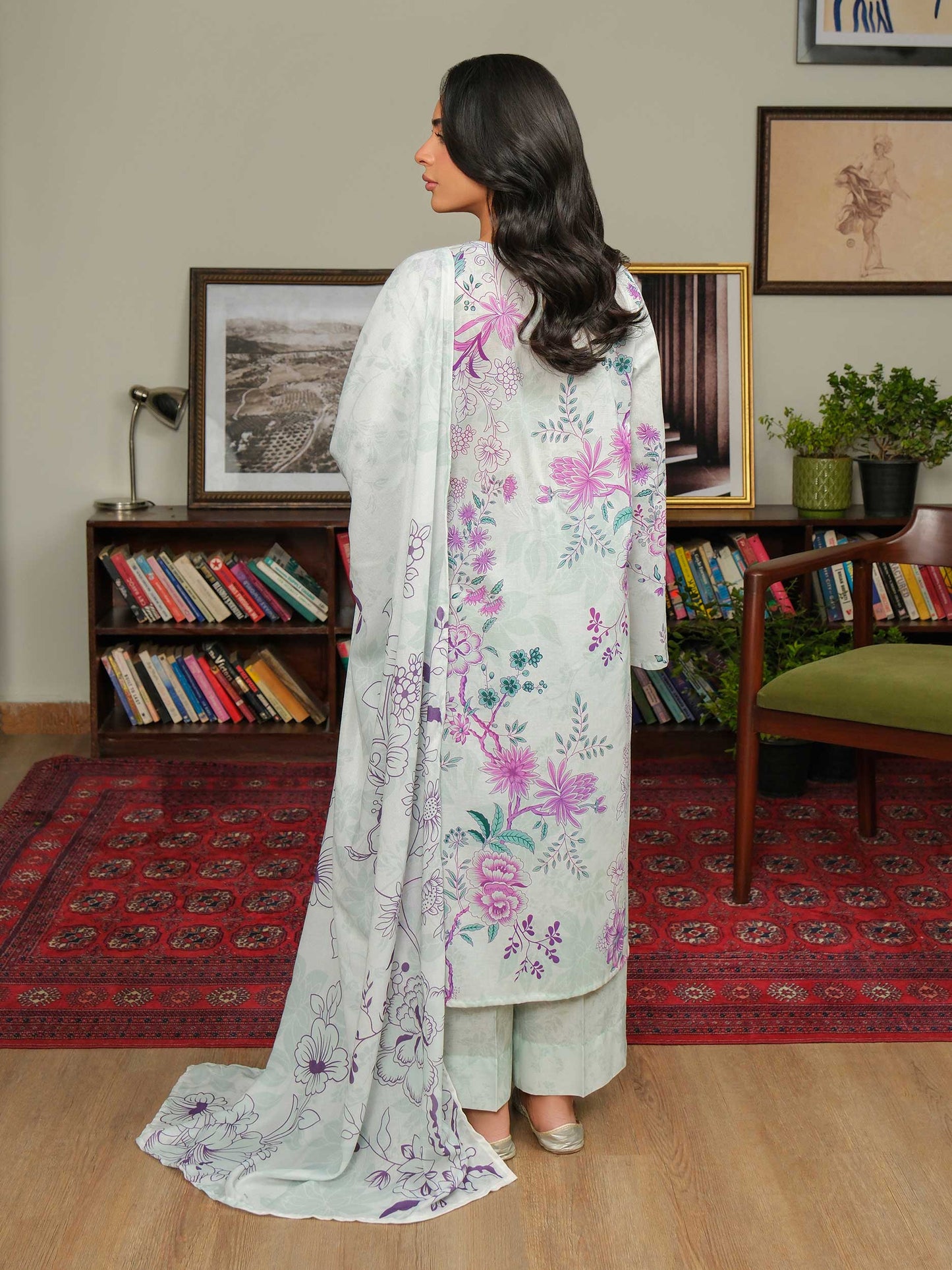 3 Piece Khaddar Suit-Printed (Unstitched)