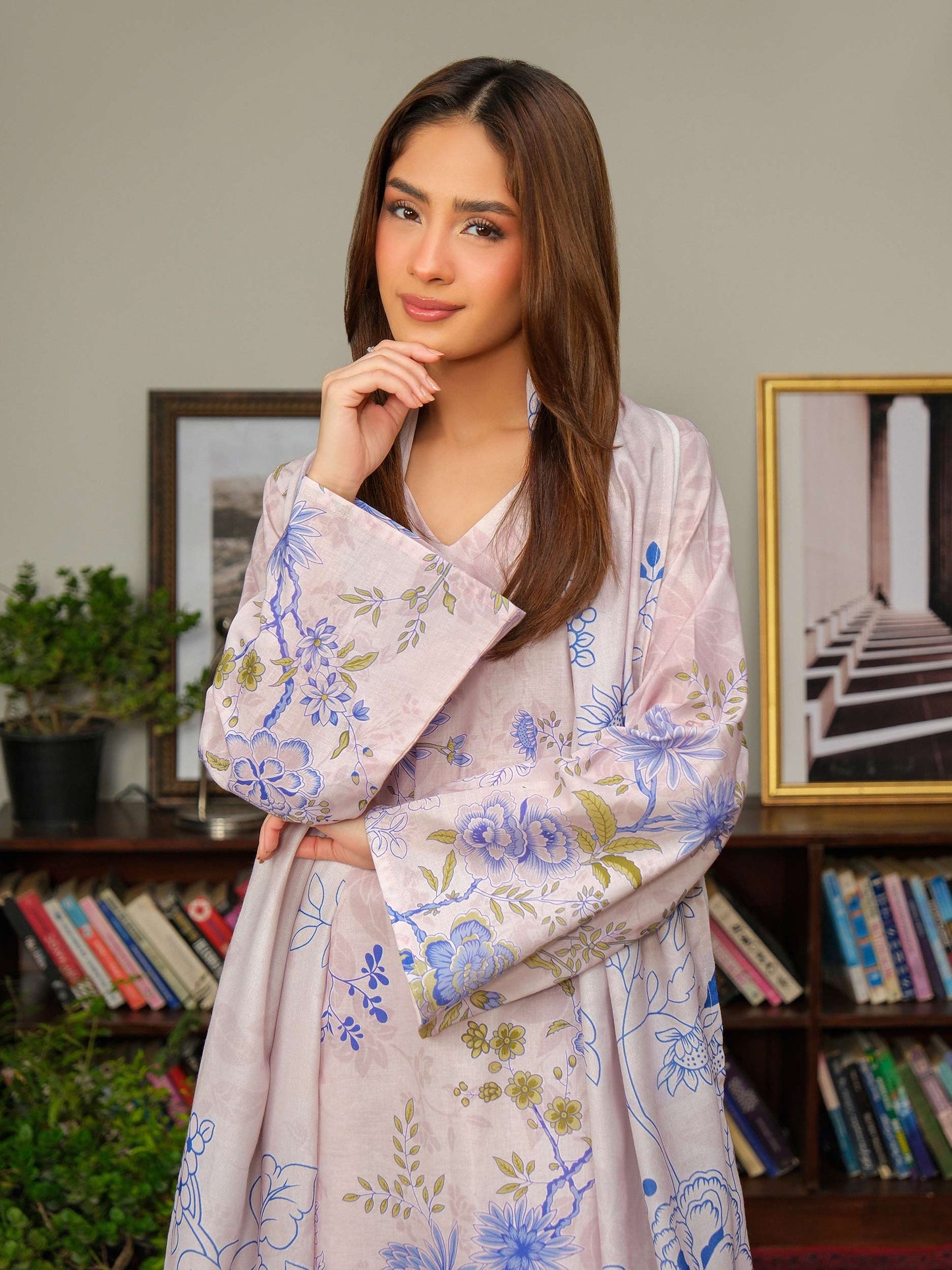 3 Piece Khaddar Suit-Printed (Unstitched)