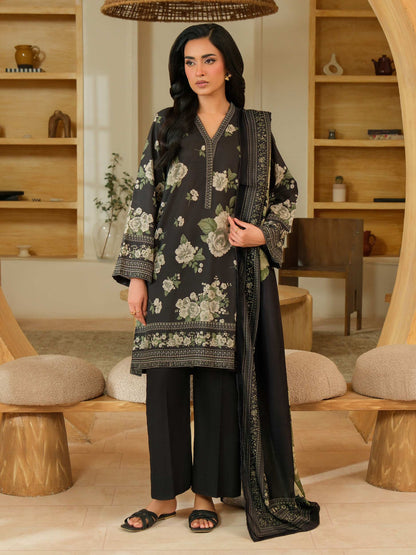 3 Piece Khaddar Suit-Printed (Unstitched)