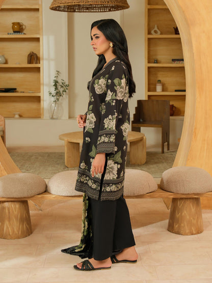 3 Piece Khaddar Suit-Printed (Unstitched)