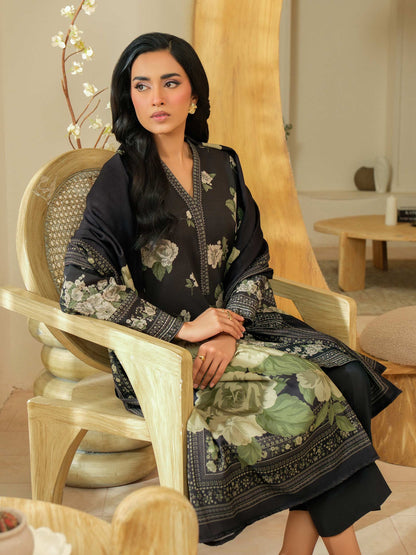 3 Piece Khaddar Suit-Printed (Unstitched)