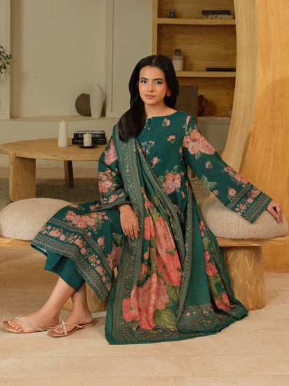 3 Piece Khaddar Suit-Printed (Unstitched)