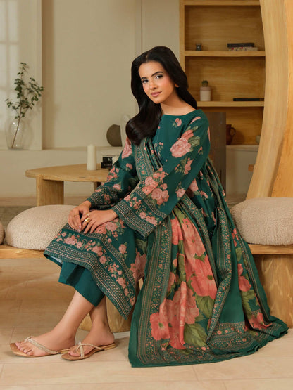 3 Piece Khaddar Suit-Printed (Unstitched)