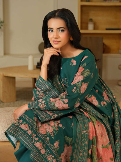 3 Piece Khaddar Suit-Printed (Unstitched)