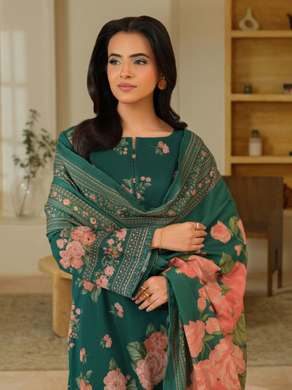 3 Piece Khaddar Suit-Printed (Unstitched)