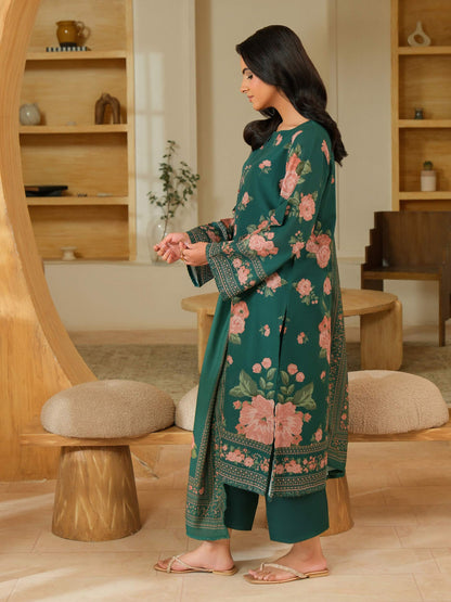 3 Piece Khaddar Suit-Printed (Unstitched)