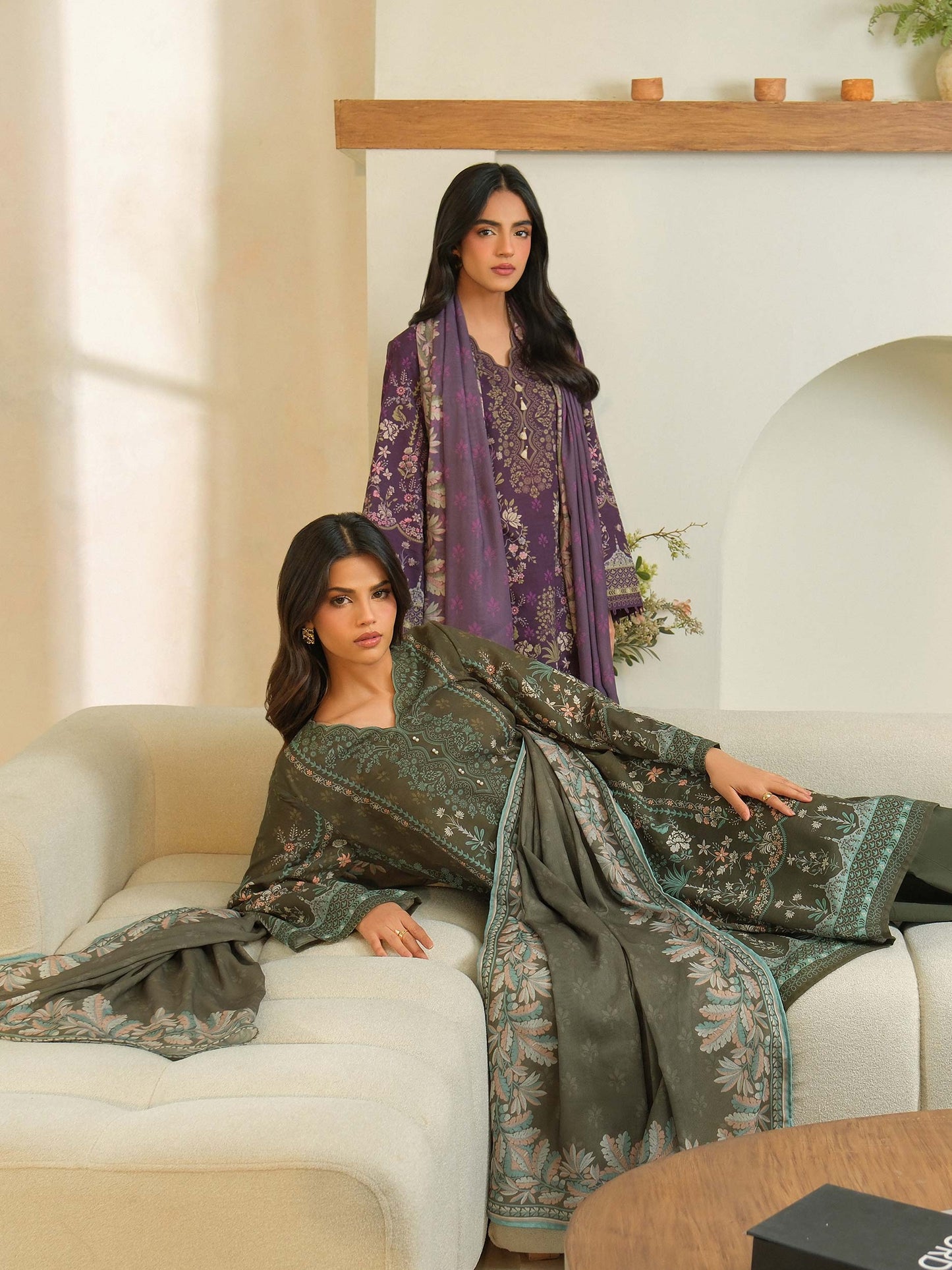 3 Piece Khaddar Suit-Printed (Unstitched)