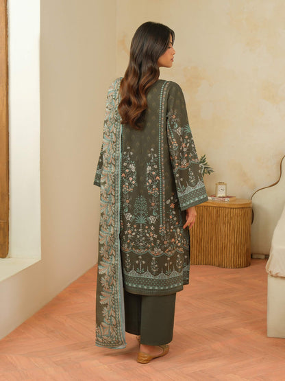 3 Piece Khaddar Suit-Printed (Unstitched)