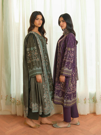 3 Piece Khaddar Suit-Printed (Unstitched)