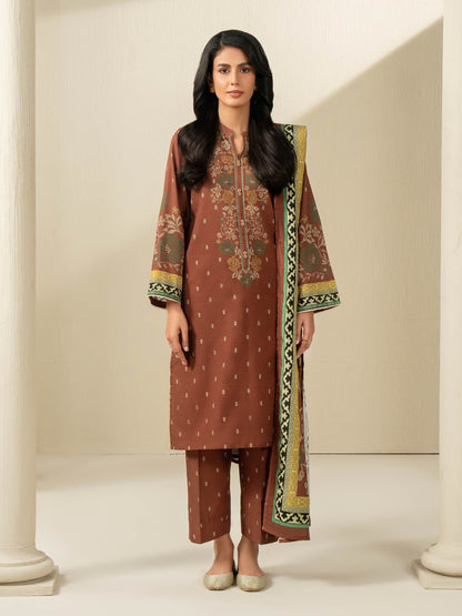 3 Piece Khaddar Suit-Printed (Unstitched)