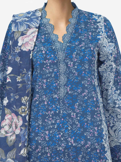 3 Piece Lawn Suit- Printed (Unstitched)