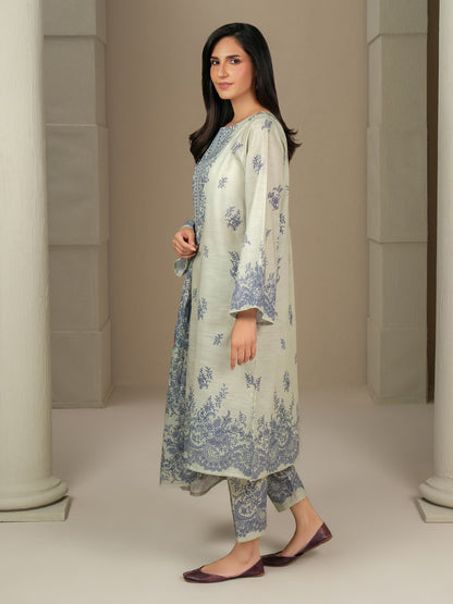 3 Piece Khaddar Suit-Printed (Unstitched)