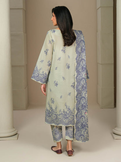 3 Piece Khaddar Suit-Printed (Unstitched)