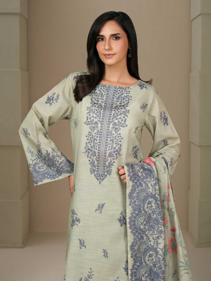 3 Piece Khaddar Suit-Printed (Unstitched)