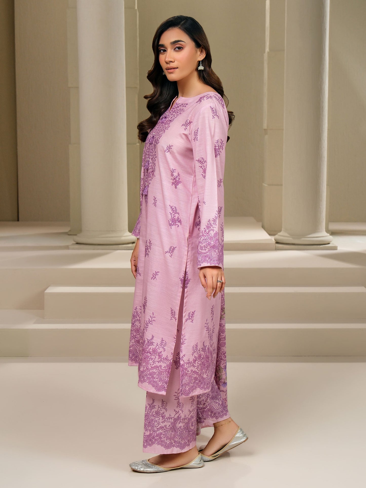 3 Piece Khaddar Suit-Printed (Unstitched)