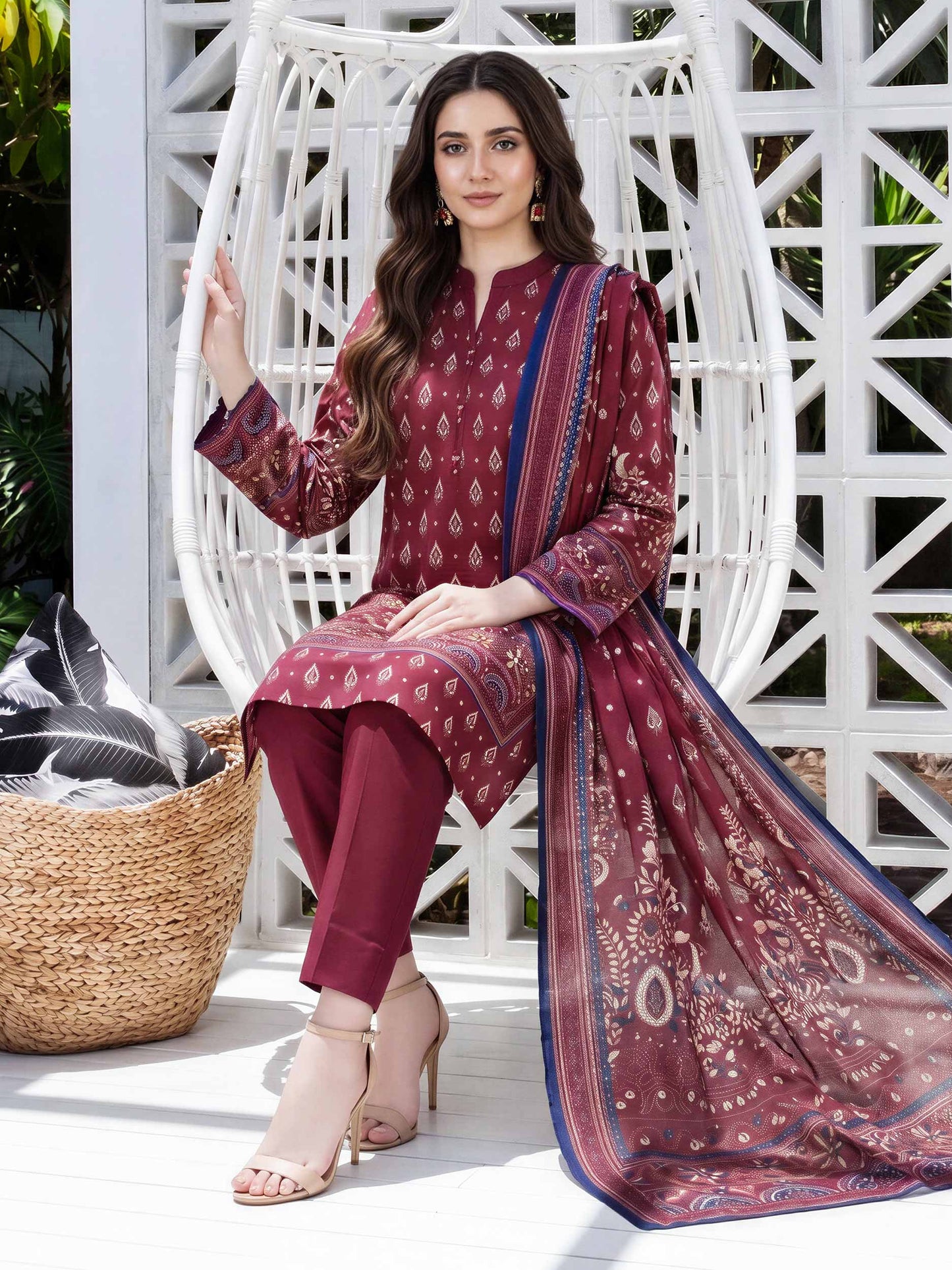 3 Piece Lawn Suit (Unstitched)