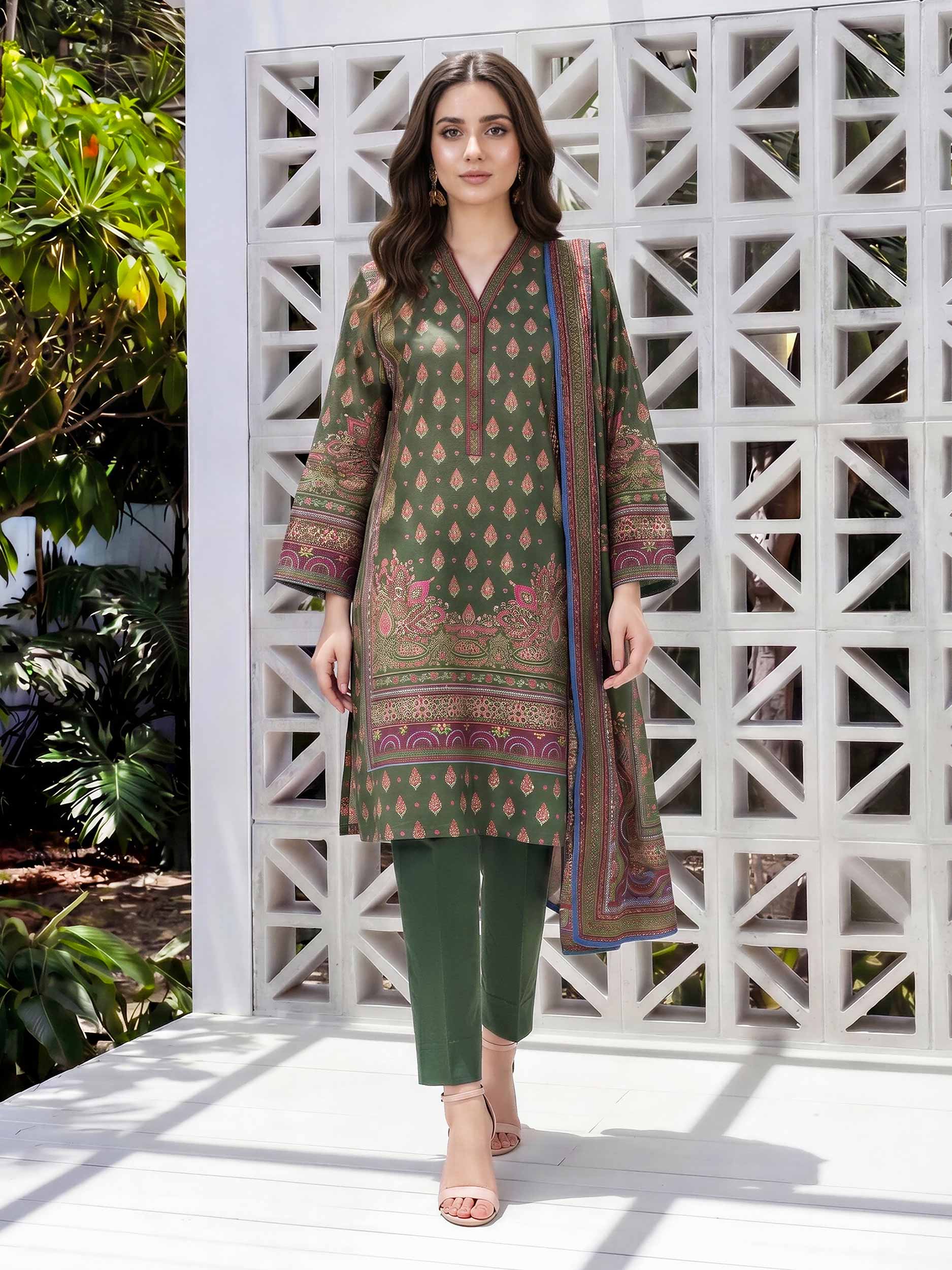 3 Piece Lawn Suit (Unstitched)