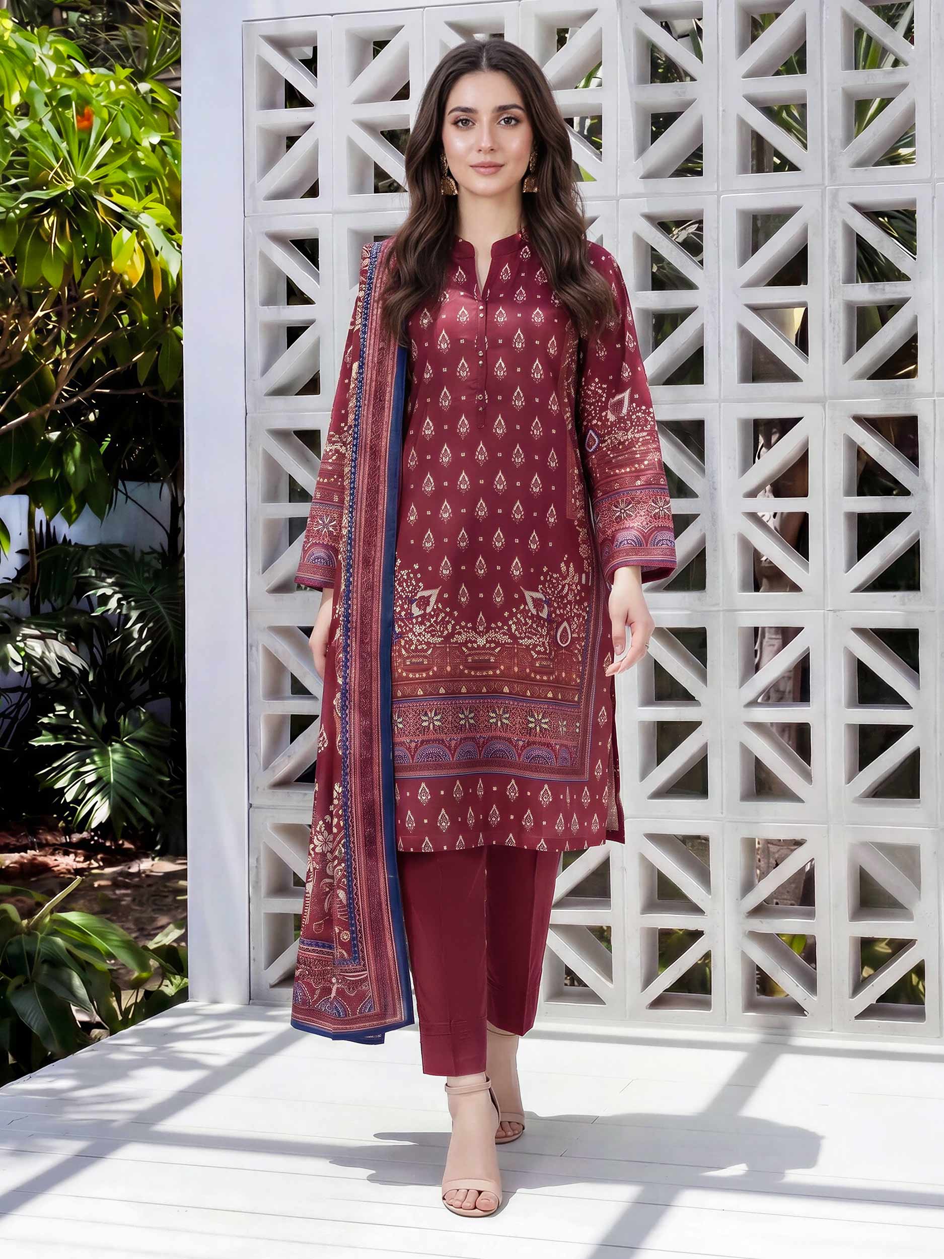 3 Piece Lawn Suit (Unstitched)