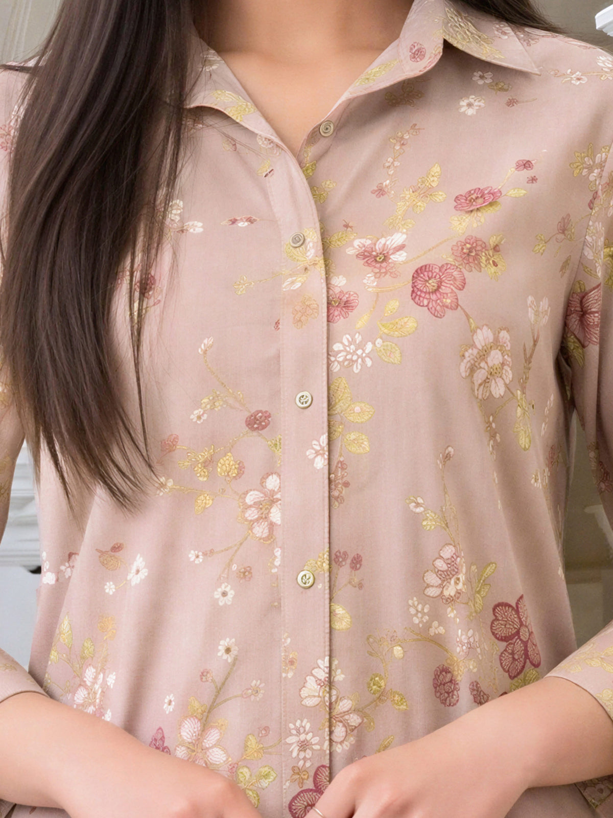 Slub Khaddar Paste Shirt (Unstitched)