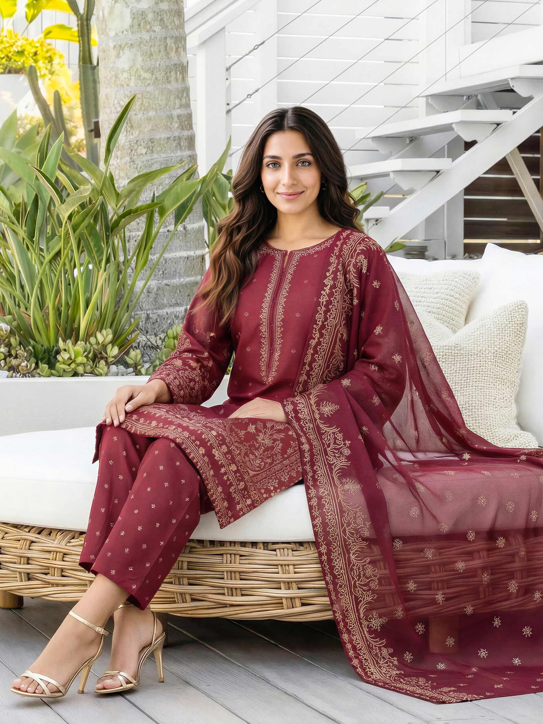 3 Piece Lawn Suit (Unstitched)