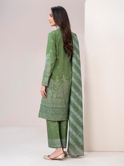 3 Piece Khaddar Suit-Printed (Unstitched)