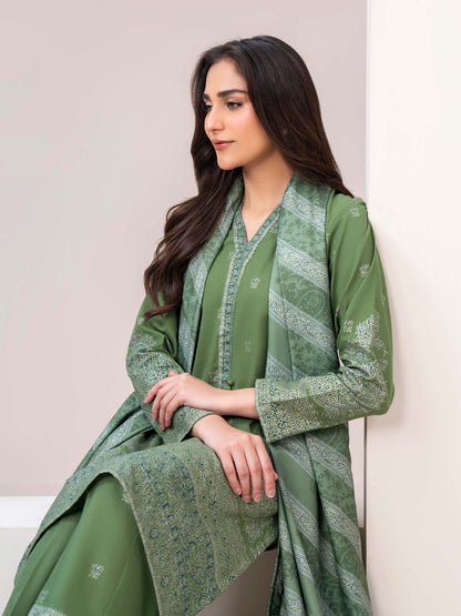 3 Piece Khaddar Suit-Printed (Unstitched)