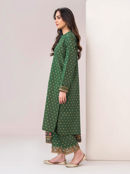 3 Piece Slub Khaddar Suit-Printed (Unstitched)