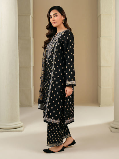 3 Piece Khaddar Suit-Paste Print (Unstitched)