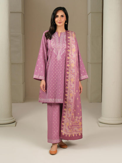 3 Piece Khaddar Suit-Paste Print (Unstitched)