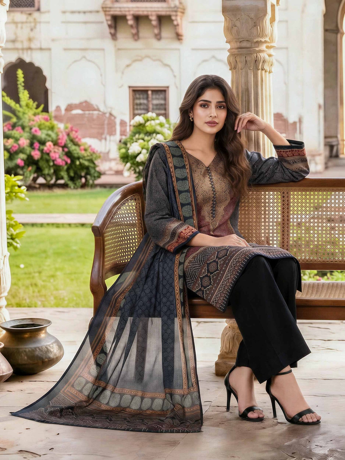 3 Piece Lawn Suit (Unstitched)