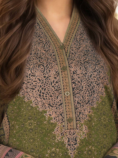 3 Piece Lawn Paste Suit (Unstitched)