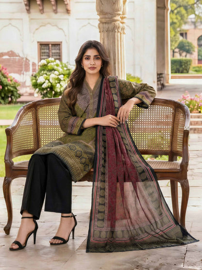 3 Piece Lawn Suit (Unstitched)