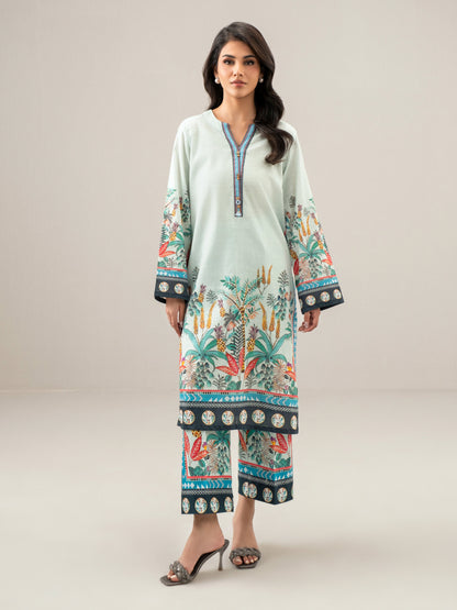 2 Piece Slub Khaddar Suit (Unstitched)